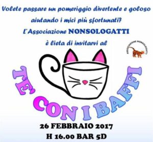 Un “Tè coi baffi” per i gatti randagi