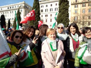 Sindacati a Roma, grande successo