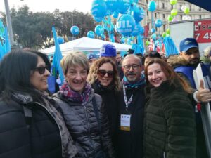 Delegazione alessandrina alla manifestazione di Roma