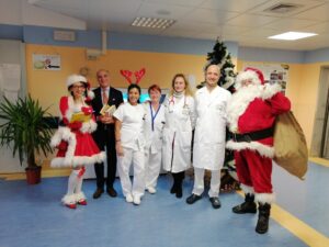 Fondazione Uspidalet con Babbo Natale all’Ospedale Infantile