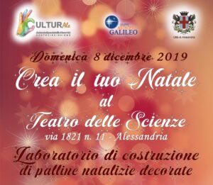 Al Teatro delle Scienze il laboratorio ‘natalizio’ di CulturAle