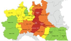 Mortalità da Covid-19, Alessandria nona in Italia