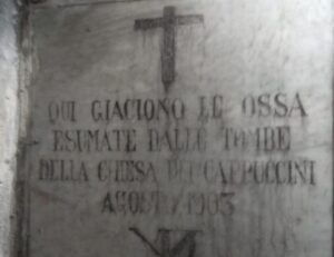 Ritrovate le antiche sepolture della chiesa dei Cappuccini
