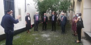 Il Prefetto Olita in visita al complesso ebraico