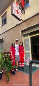 Corazza saluta Reggio con un dono alla Croce Rossa