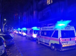 Pazienti Covid da Torino a Tortona, tra le ambulanze anche la ‘Verde’ di Felizzano