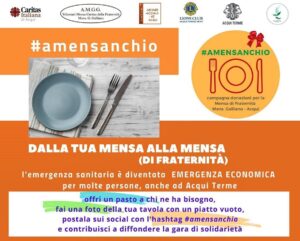 Una foto e un hashtag per aiutare la mensa della Caritas