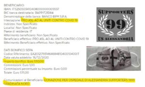 165 mascherine, 1110 euro all’Ospedale