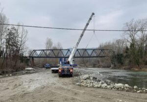 Ponte sull’Erro: posata anche la seconda campata