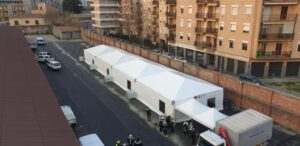 Valfré, lavori senza sosta per il centro vaccini