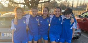 Le girls del calcio ovadese al Centro Federale regionale