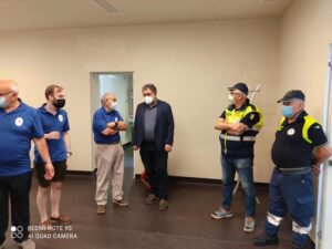 L’onorevole Fornaro visita il centro vaccinale