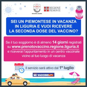 Turisti piemontesi e liguri: come vaccinarsi in vacanza