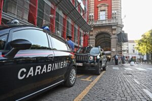 Piazza della Libertà presidiata per la manifestazione ‘No Green Pass’