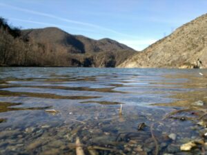 Cercatore di funghi morto nei boschi dei laghi della Lavagnina