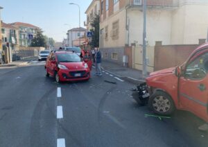 Via Casalbagliano, violento  scontro all’incrocio
