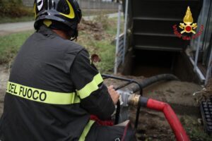 Maltempo: vigili del fuoco al lavoro nell’Ovadese e ad Alessandria