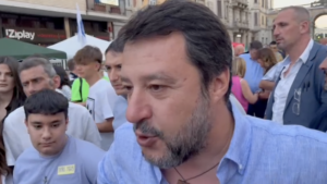 Salvini chiude la campagna elettorale di Cuttica: «Sindaco concreto e persona sincera»