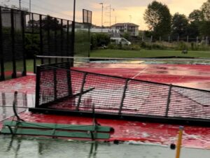Gravi danni al centro sportivo acquese