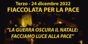 A Terzo ‘Fiaccolata per la pace’ la sera della vigilia