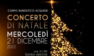 All’Ariston il ‘Concerto di Natale’ del Corpo Bandistico Acquese