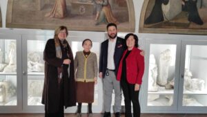 Dopo la donazione al Museo la visita, Vanda Martelli a Casale