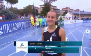Ludovica Cavo vince il titolo italiano Cadetti sui 300 metri a ostacoli