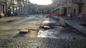 Piazza Garibaldi, incognita sulla chiusura dei lavori