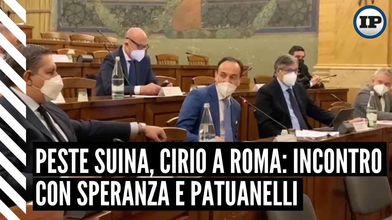 Peste suina, Cirio dai ministri