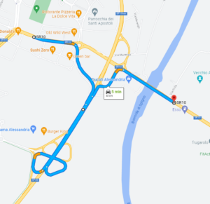 Alessandria: chiusura notturna dell’accesso al ponte Bormida. Disagi e deviazioni