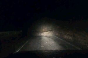Maltempo: disagi ad Arquata, frana sulla strada della val Borbera