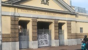 Alessandria Calcio, striscione al Moccagatta: “Vendete subito”