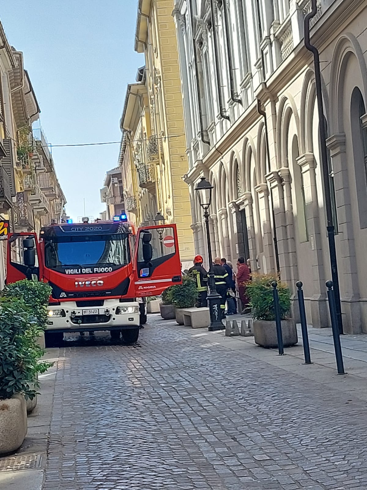 Incendio di un carico di paglia a Bistagno