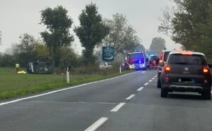 Solero: incidente, auto ribaltata. Quattro ‘codici verdi’
