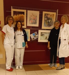 Gli acquerelli di Mara Buora al Day hospital onco-ematologico