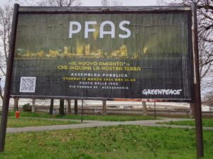 ‘Pfas, il nuovo amianto’: Greenpeace annuncia l’assemblea in città