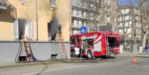 Casale, appartamento in fiamme a Oltreponte