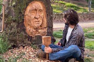 Novi: parco Castello, gli alberi abbattuti diventano sculture