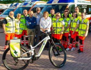 Alessandria: la Croce Verde presenta le e-bike per il soccorso
