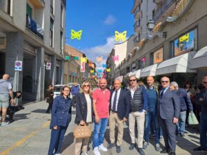 Alessandria, farfalle anche in via Dante