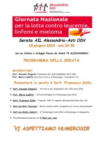 Serata di sensibilizzazione contro le leucemie