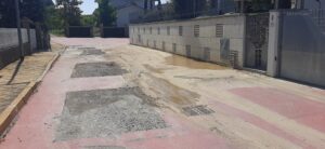 Valmadonna, ennesima perdita d’acqua in via del Forno