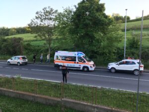 Tamponamento a San Germano, un ferito lieve