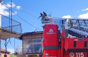 Rivalta Bormida: incendio sul tetto di un’abitazione