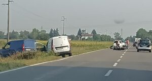 Motociclista contro un capriolo lungo la provinciale 155