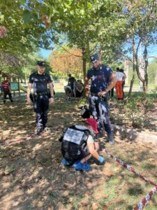 Campo scuola Protezione Civile: studenti in esercitazione con i Carabinieri
