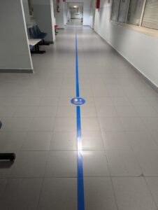 Alessandria, la riga blu all’Ospedaletto