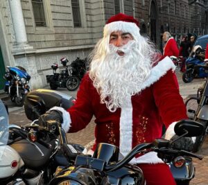 Tortona, i Babbi in moto al Piccolo Cottolengo