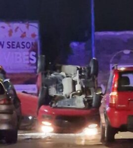 Dopo lo scontro alla rotonda: “Ringrazio di cuore chi mi ha soccorso”