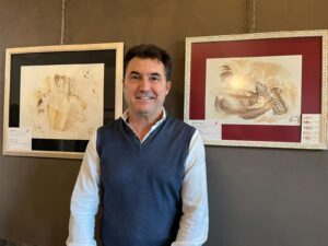 Ad Alessandria c’è chi dipinge col vino